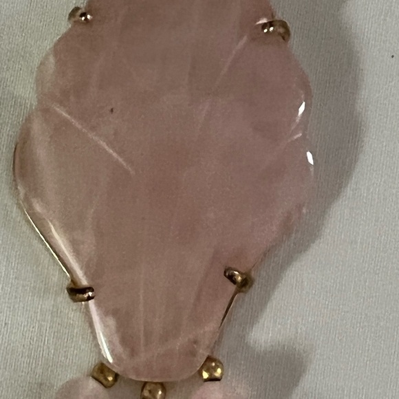 Pink and green jade necklace - Picture 9 of 9